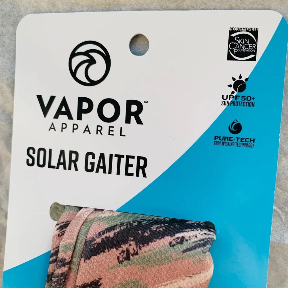 VAPOR Solar Camo Protector Reusable Gaiter Mask